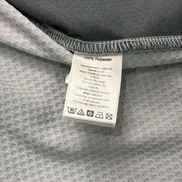 ALO Yoga Cool Fit Gray and Black Quarter-Zip Pullover size XL - Picture 6 of 9